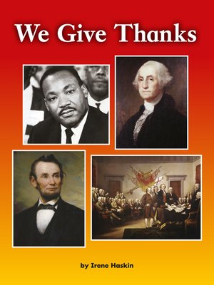 cover image of We Give Thanks